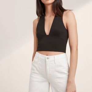 Aritzia Wilfred Free Valeria Top Black Size XS